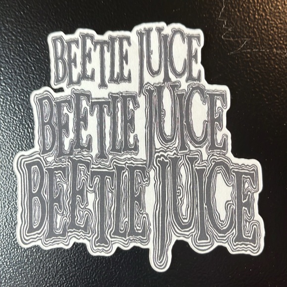 Beetlejuice Decals Pack of 5 Beetlejuice Halloween Stickers Horror Decals 90s - Picture 6 of 6